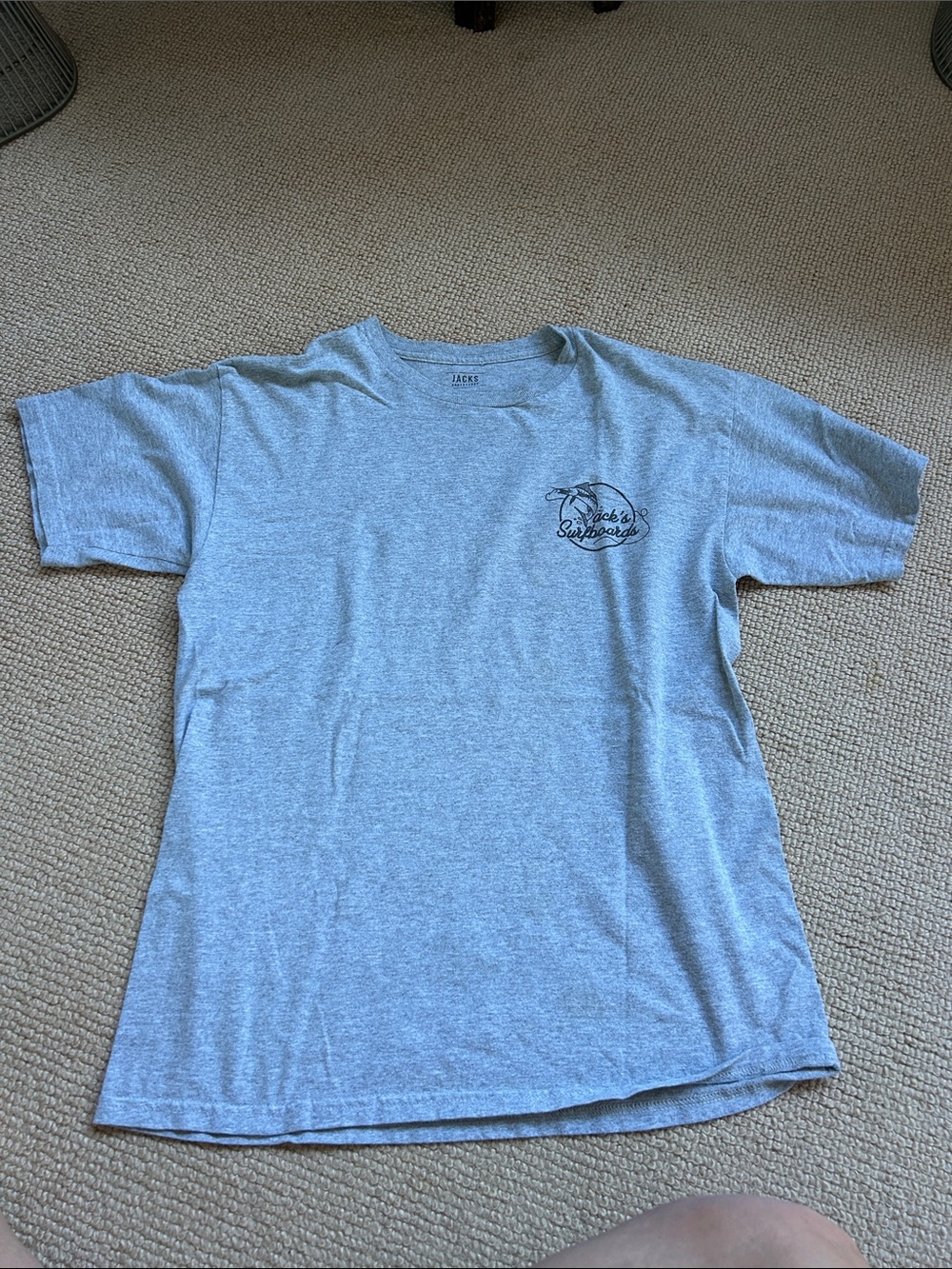 Jacks Surfboards Heather Gray Short-Sleeve Tee